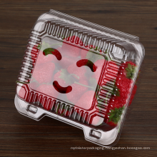 custom recycle transparent disposable plastic blister salad fruit packaging